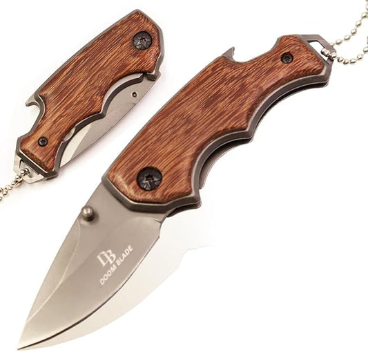 DOOM BLADE Portable Mini Folding Pocket Knife Safe Knives Outdoor Hunting Tactical EDC Survival Self Defense Tools