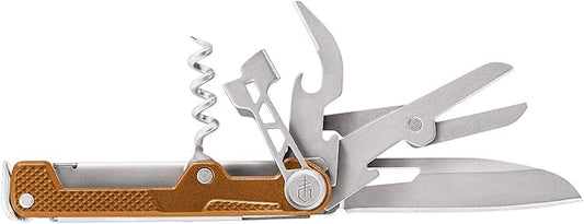Gerber Gear Armbar Cork, Pocket Knife Multi-Tool with Cork Screw, Orange