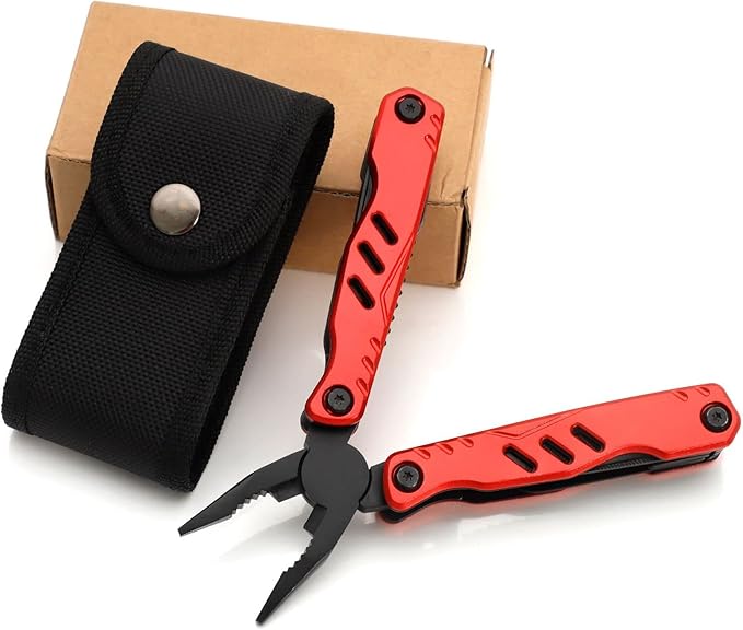 All In One Tool 13-in-1 Multitool Needle Nose Plier, Stripper, Wire Cutter,Bottle Opener,Can Lifter,Trumpet Screwdriver,Cross Screwdriver,Saw Blade For Outdoor, Survival, Camping, Hunting and Hiking