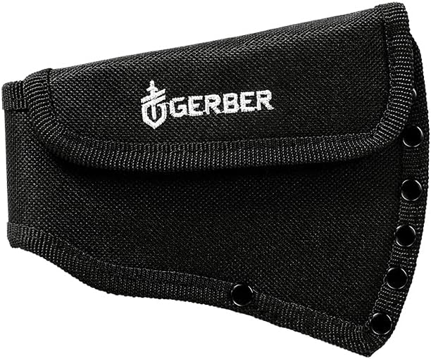 Gerber Gear Pack Hatchet - 3.5" Steel Blade with Full Tang - Camping and Survival Hatchet with Included Mountable Nylon Sheath - Coyote Brown