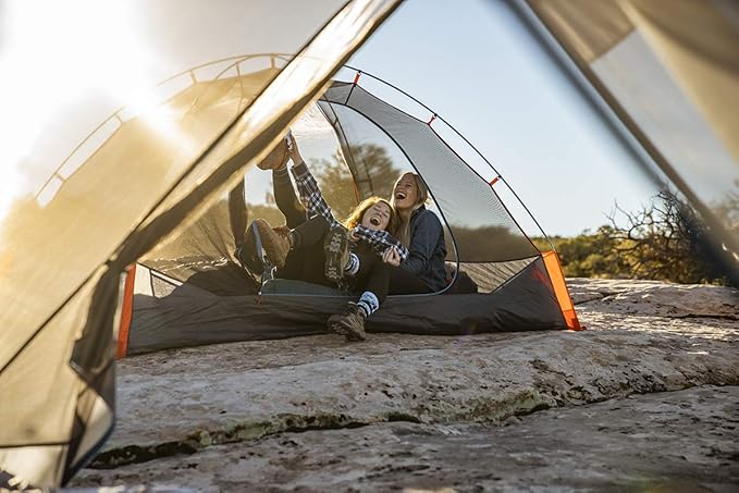 Kelty Late Start 4P - Lightweight Backpacking Tent with Quickcorners, Aluminum Pole Frame, Waterproof Polyester Fly, 4 Person Capacity