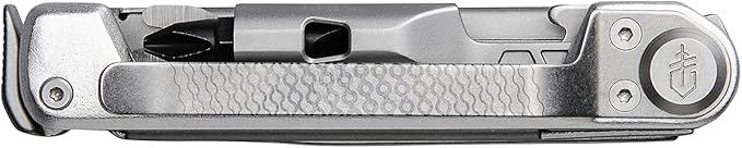 Gerber Gear Armbar Trade 8-in-1 Multi-tool - 2.5" Plain Edge Blade, Pry Bar, Hammer - EDC Gear and Equipment - Silver