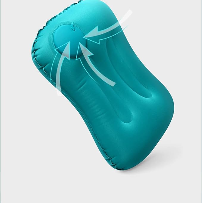 Compression Inflatable Camping Pillow, 2 Pack Camping Inflatable Pillow, Camping Pillow for Sleeping (Green)