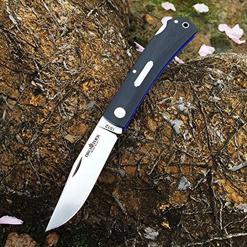 Watchman Brother1512 Blade Knife Mircarta Grips Lock Back Pocket Knife … (Green Micarta)