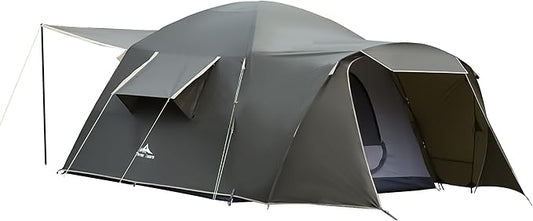 Family Camping Tent - 6-Person Spacious Design, 3000mm Waterproof, Suitable for Road Trips/Backyards/Extended Camping Adventures in All Scenarios