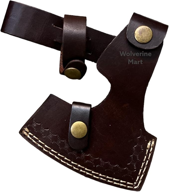 Custom Gift Hand Forged Carbon Steel Viking Axe with Ash Wood Viking Axe,Hatchet,Throwing Axes,Camping Axe,Battle Axe(MB-001)