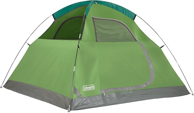 Coleman Sundome Camping Tent with Rainfly, 2/3/4/6 Person Tent Sets Up in 10 Mins, Weatherproof Shelter for Camping, Festivals, Backyard, Sleepovers, & More