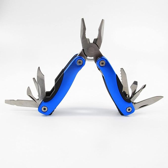 Multi Tool, Multitool, Dad Birthday Gift, Fathers Gifts, Christmas Gifts, Multitool Pliers, Camping Knife, for Outdoor, Survival, Hunting and Hiking(blue)