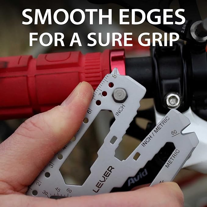 Lever Gear Toolcard Pro - 40 in 1 Credit Card Multitool. Slim, Minimalist Survival Card Wallet Tool Card. TSA Approved Multitool Card Pocket Tool. (Black)