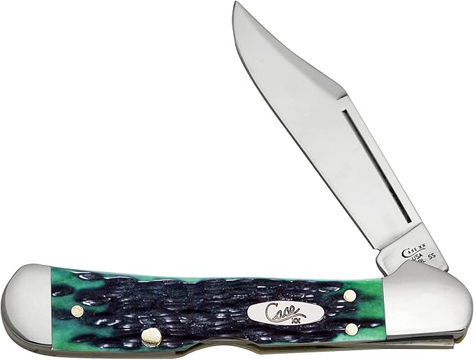 Case XX WR Pocket Knife Mini Copperlock Kentucky Bluegrass Bone W/Shield Item #22766 (61749L SS) 3 5/8 inches Closed