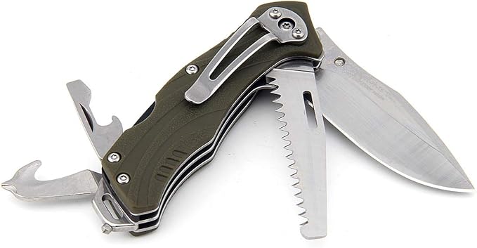 Sanrenmu 7098 Liner Lock Pocket Folding Knife Multitools 12C27 Blade PA66+GF Handle