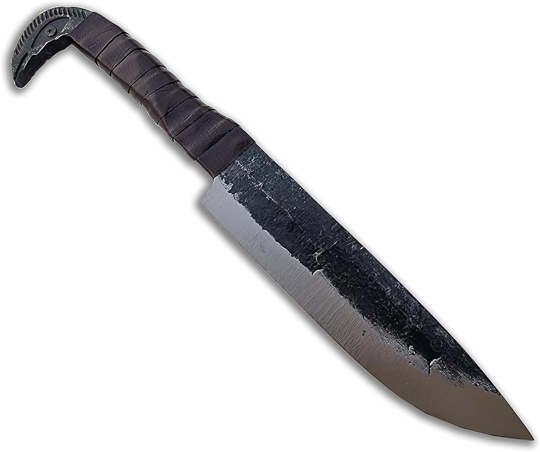 Handmade High Carbon Steel 1095 Hand Forged Kitchen Chef With Leather Wrapped Handle