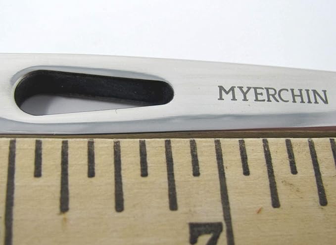 🐋 Myerchin Knives Professional ⛵ Quality Solid Stainless Steel Marlin Spike A009 & Leather Sheath & Leather Lanyard Strap