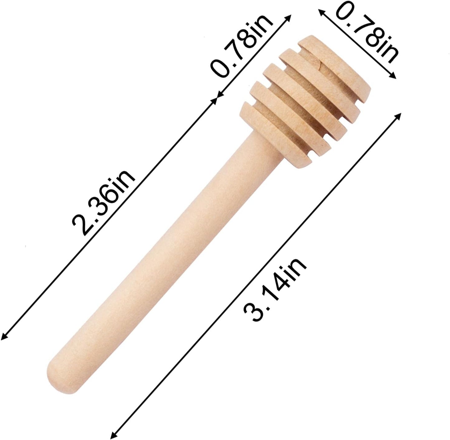 100Pcs 3 inch Honey Dipper Sticks - Wooden Honey Dipper, 3 Inch Mini Honeycomb Stick, Honey Stirrer Stick for Honey Jar Dispense Drizzle Honey and Wedding Party Present