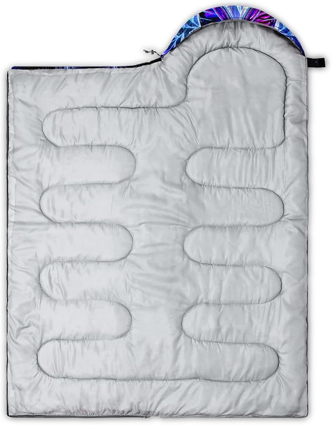 AILONEN Kids Floral Cat Camping Sleeping Bags,Lightweight & Waterproof,3 Season Warm & Cool Weather,Kawaii Kitten Sleeping Bags for Girls Adults,Travelling,Outdoors