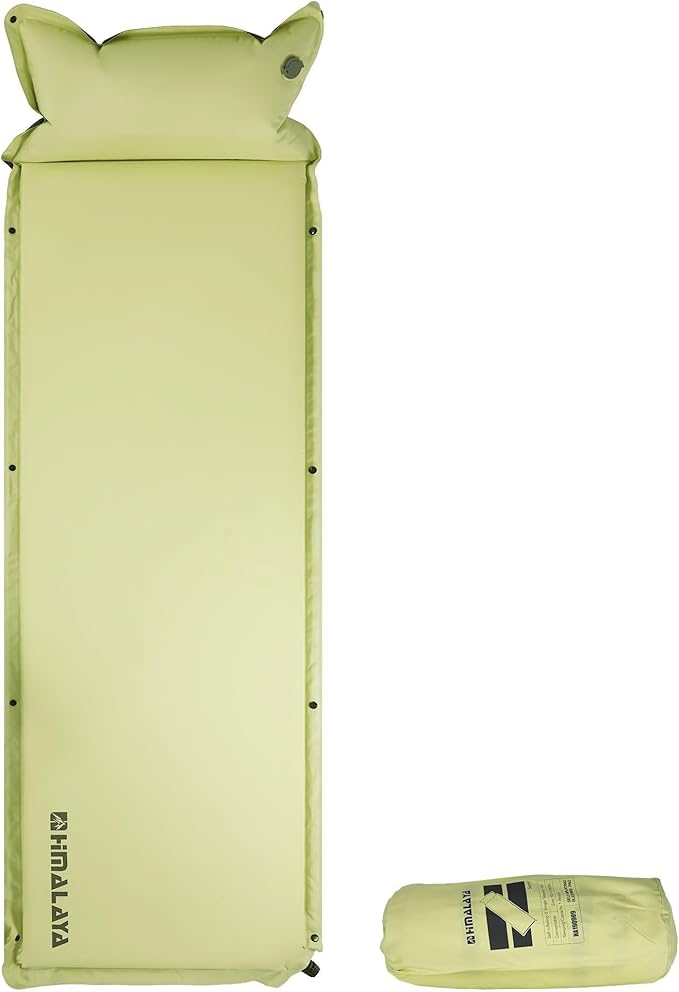 Lightweight Camping Sleeping Pad Inflatable Sleeping Mat Compact Camping Air Mattress with Pillow Backpacking Foam Sleeping Pad