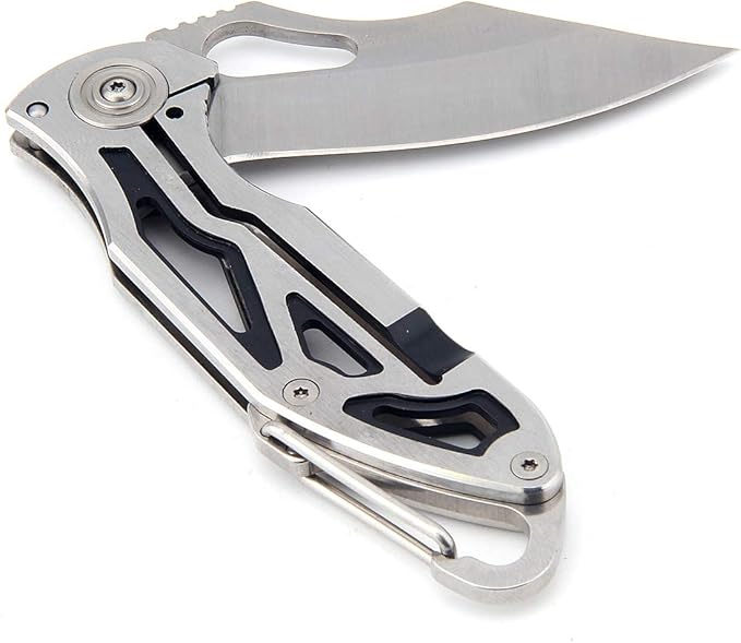 Sanrenmu 7033 Frame Lock Pocket Hunting Folding Knife Stainless Steel Blade Handle (7033LUC-SCH)