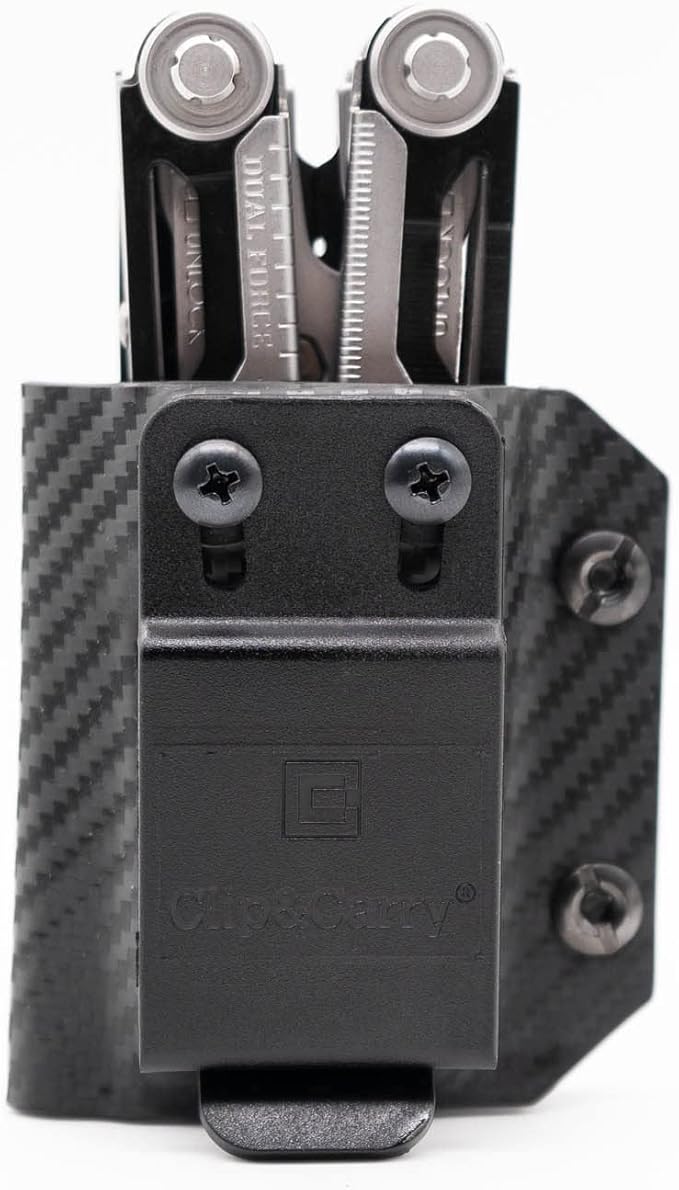 Clip & Carry Kydex Multitool Sheath for Gerber Dual-Force ~ Made in USA (Multi-Tool not Included) Multi Tool Holder Holster