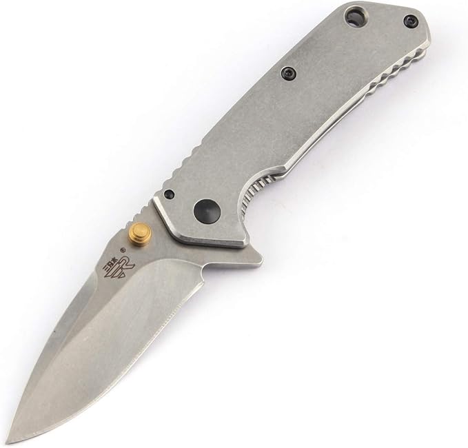 Sanrenmu 7056LUC Line Lock 8Cr14Mov Blade 3Cr14N Handle Folding Knife