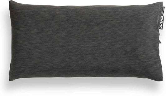NEMO Fillo Elite Luxury Pillow | Inflatable Pillow for Travel, Backpacking, and Camping, Midnight Grey