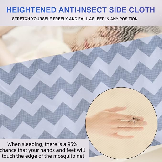 Mosquito Net Pop Up Ten,Folding Netting Bed Tent,Portable Mosquito Netting with Bottom,Bug Net,Canopy Outdoor,Camping Tent,Insect Screen,Ultralight,Folding Design,L79 x W71 x H59 inch