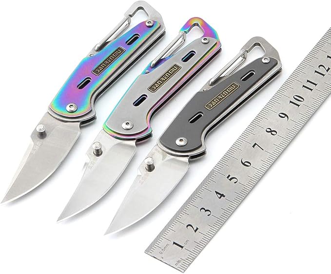 Sanrenmu 6070RUX-SK 6070RUX-SX 6070RUX-SZ Mini Pocket EDC Folding Knife Grey Handle