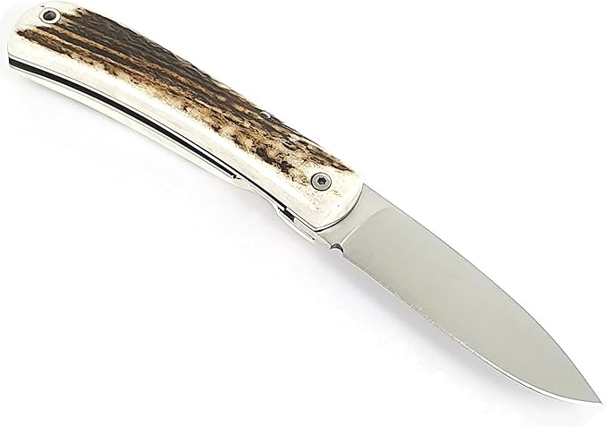 CAMPERA Folding Knife for Bushcraft, Camping, Hunting, Fishing and Outdoor Activities, 3.4" Stainless Steel Sandvik, EDC Gear and Equipment, Handmade in Spain