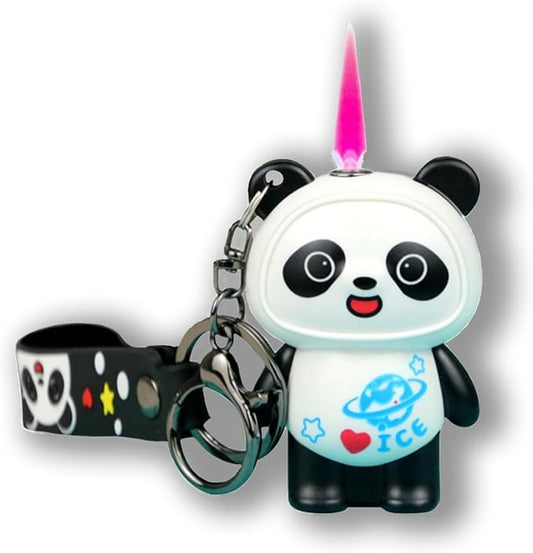 Cute Cartoon Animal Lighter Butane Refill, Pretty Aesthetic, Unique for Women Candles Gifts Camping BBQ (No Butane Fule) (24#)
