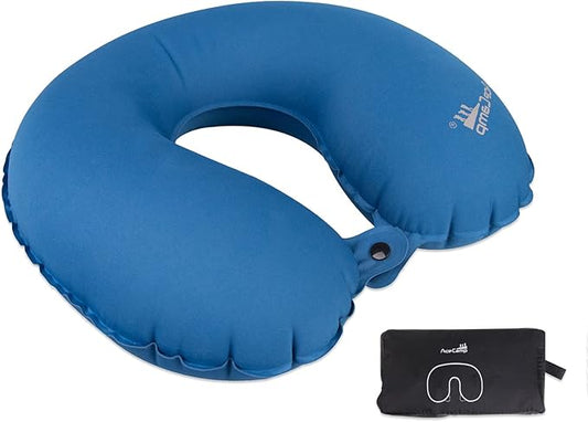 AceCamp Inflatable Air Pillow-Comfortable, Lightweight, Compact, Portable, and Perfect for Backpacking, Car Camping, and Even Airplane Travel (Blue-u)