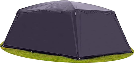 KTT Extra Large Tent 10-12-14 Person(B),Family Cabin Tents,2 Rooms,3 Doors and 3 Windows with Mesh,Straight Wall,Waterproof,Double Layer,Big Tent for Outdoor,Picnic,Camping,Family Gathering