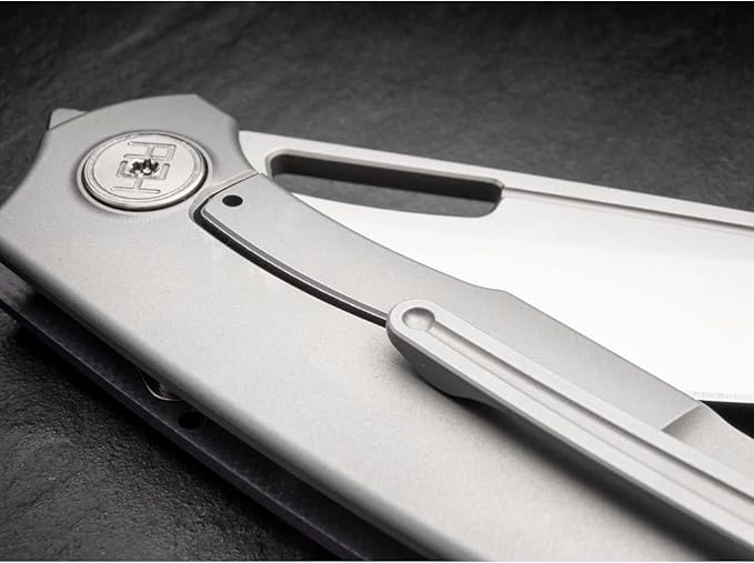 Boker Plus Hea Hunter Pocket Knife- 2.88" D2 Steel Blade with Frame Lock and Blue G10 Scales, Designed by Headesigns