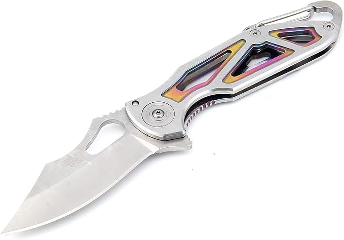 Sanrenmu 7033 Frame Lock Pocket Hunting Folding Knife Stainless Steel Blade Handle