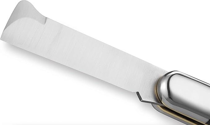 Due Buoi GRAFTING KNIFE 203C LEFTY BUFFALO HORN HANDLE. (PROFESSIONAL KNIFE NOT AN EDC POCKET KNIFE)