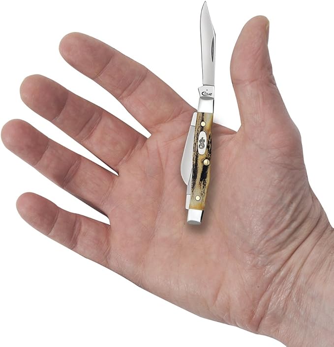 Case WR XX Pocket Knife Indian Sambar Stag Small Stockman Item #178 - (5333 SS) - Length Closed: 2 5/8 Inches