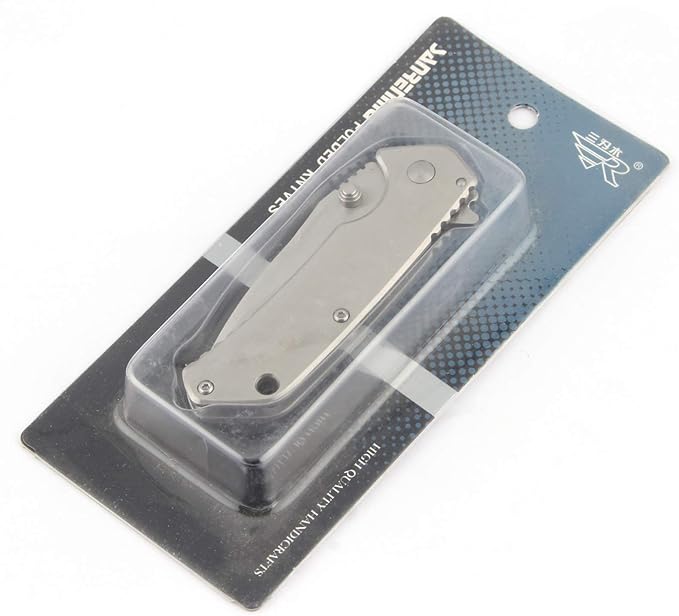 Sanrenmu 7056LUC Line Lock 8Cr14Mov Blade 3Cr14N Handle Folding Knife