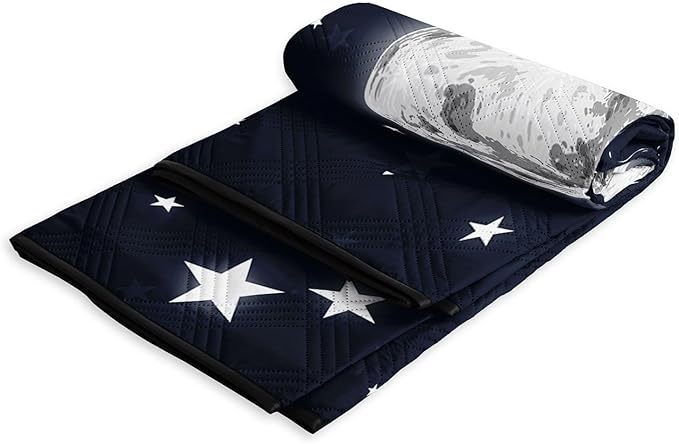 Outdoor Picnic Blanket Portable Ultrasonic Waterproof Picnic Mat Space Astronaut Printed Camping Beach Mat for Sand and Wet Grass Hiking (Space Astronaut S)