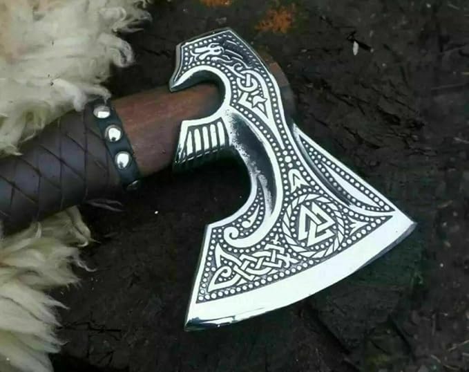 DSK-194 Custom Handmade High Carbon Steel Outdoor Hunting Camping Hatchets Viking Axe