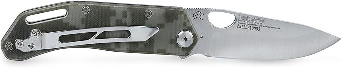 CIMO Komodo Stainless Steel Knife Handle G10 with Clip – K85-G10