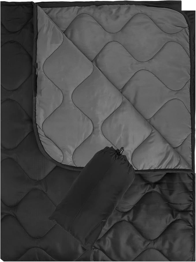 Poncho Liner Military Woobie Blanket Multicam Camo Woobie with Compression Carry Bag for Outdoors Hiking Jungle Hunting Gear