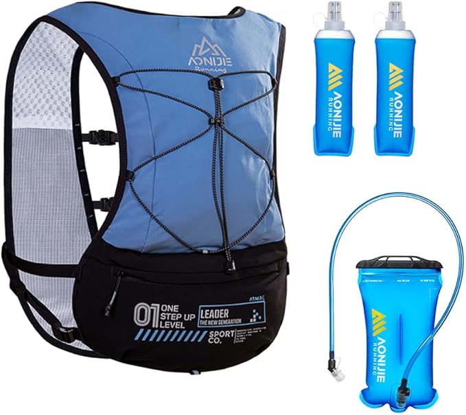 BlueField Running Hydration Backpack Vest for Women and Men 5L Lightweight Trail Runing Hydration Vest Pack Backpack for Running, Cycling, Climb