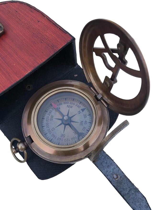Personalized Compass, to My Dad, Gift from Son to Dad, Daughter to Father Compass, Birthday for Him Customized Working Brass Compass (to My Dad)