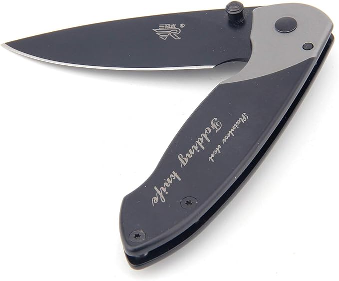 7023 Frame Lock Pocket Folding Knife Stainless Steel Blade Handle