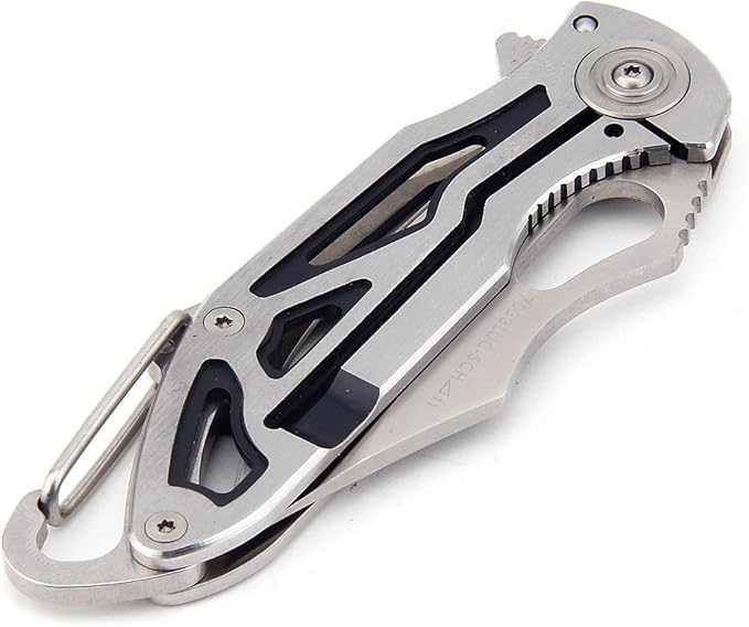 Sanrenmu 7033 Frame Lock Pocket Hunting Folding Knife Stainless Steel Blade Handle (7033LUC-SCH)