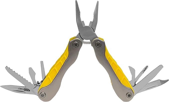 AccuSharp Paraforce Compact Multi-Tool, 13-in-1 Multi-Purpose Pocket Pliers for Indoor & Outdoor Use, Handy & Durable Multitool with Knife, Screwdriver, Wire Cutter & More
