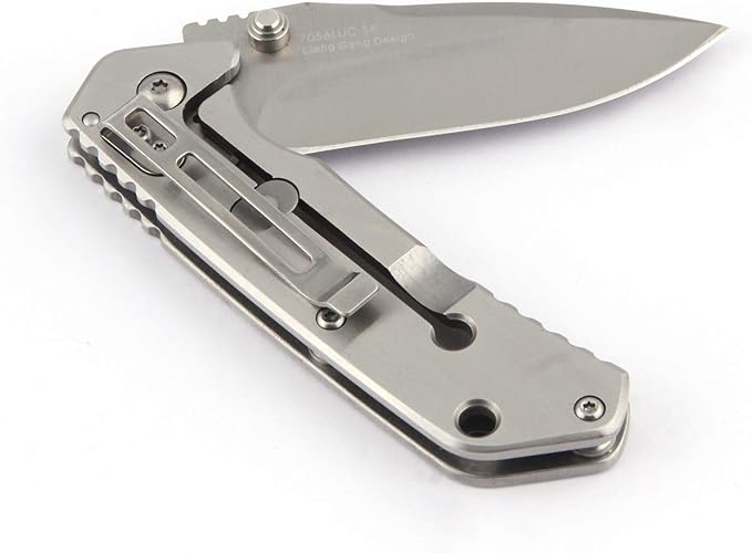 Sanrenmu 7056LUC Line Lock 8Cr14Mov Blade 3Cr14N Handle Folding Knife