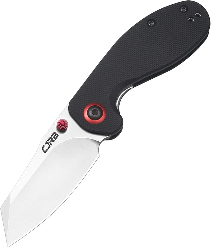 CJRB Maileah Pocket Knife with 2.39’’ AR-RPM9 Powder Steel Blade Folding Knife with G10 Handle Tactical Knife & EDC Knife Pocket Knife for Men Ideal for Outdoor Survival Camping Hunting, 1918 Black