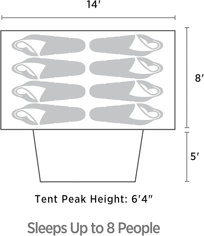 Outbound Dome Tent for Camping with Carry Bag and Rainfly, Easy Set Up & Water Resistant, 3 Season