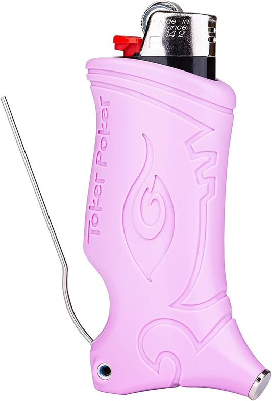 Toker Poker - Bic Lighter Case Multi Tool 2.0 - Purple, All Inclusive Tool for Camping and Other