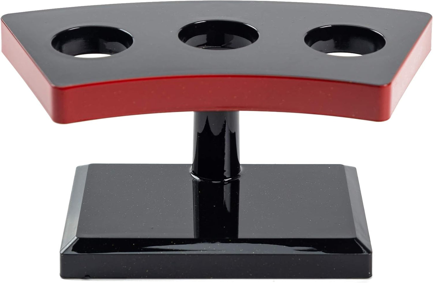 Japanese Style Temaki Sushi Roll Holder With Three Compartments Holes, Kitchen Dining Decor Display Stand, Restaurant Supply Serveware (7" x 3.25" x 3.5")