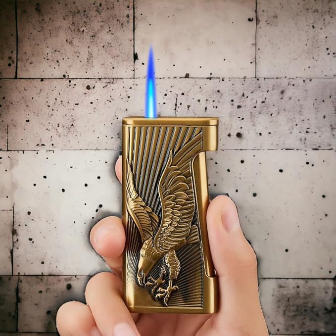 Eagle Lighter, Cool Lighter, Windproof Lighter, Soft Flame Lighter，Butane Torch Lighter, Men's Lighter, Unique Lighter Gift, Candles, Outdoor, Camping Accessories (No Butane Fuel) (Eagle)
